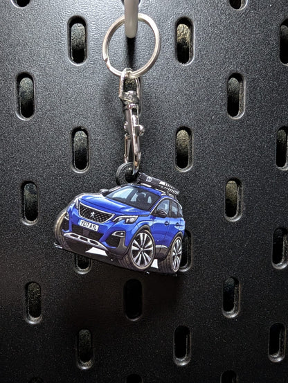 Custom Tooned Car Keyrings.